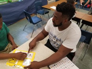 Mr. Jones with his Students