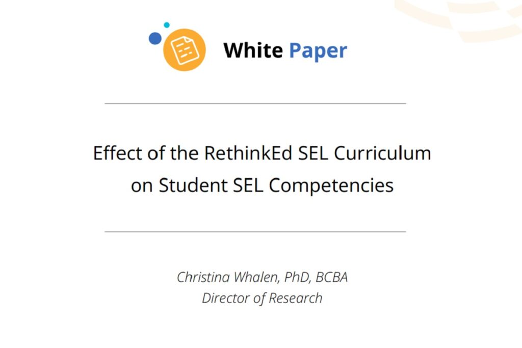 Effect of the RethinkEd SEL Curriculum on Student SEL Competencies